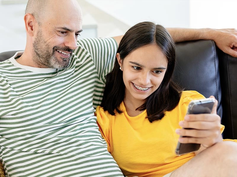 Video visit with dentist through Curoflow telemedicine mobile app